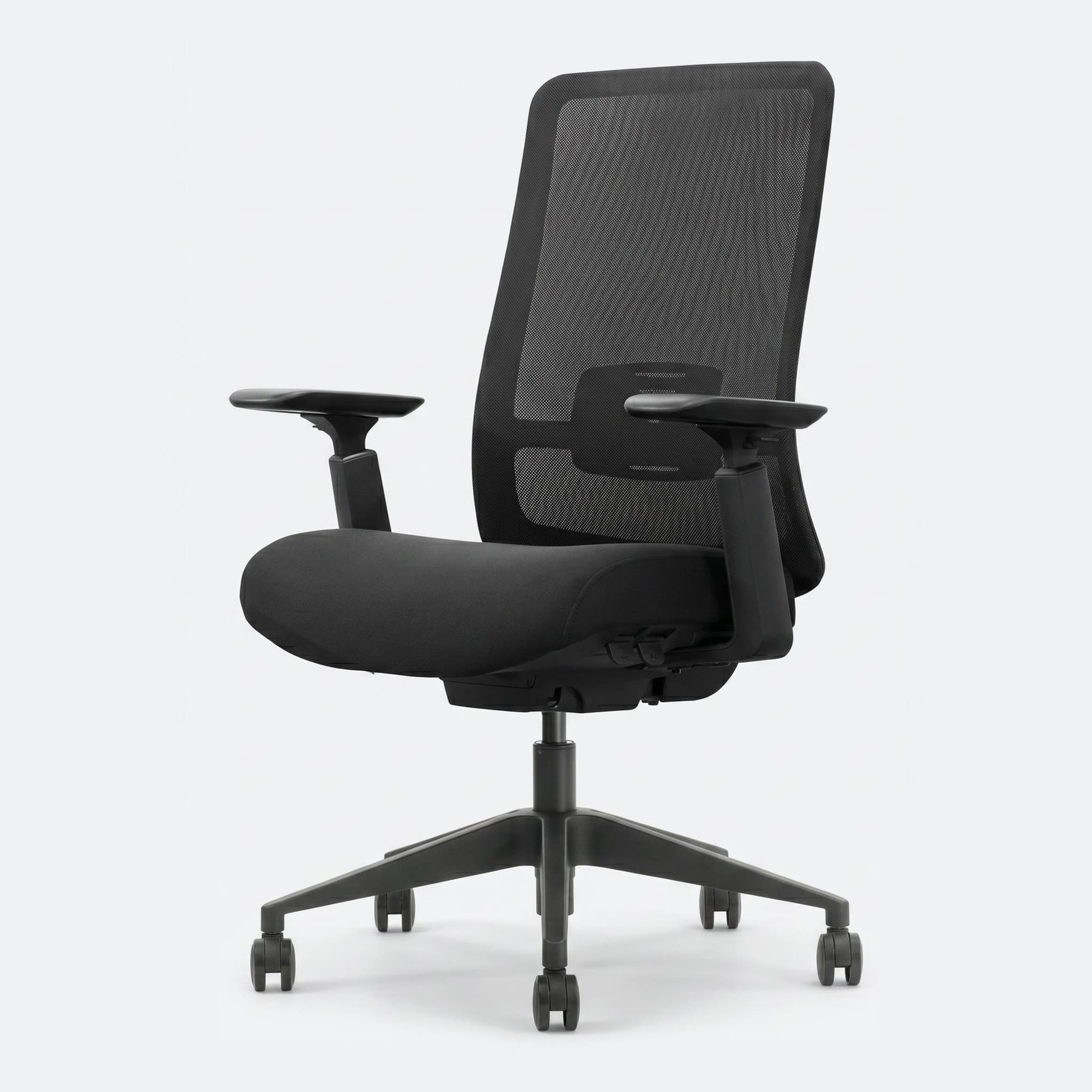 Ergonomische bureaustoel 'Bowie' — Zonder hoofdsteun · Zwart