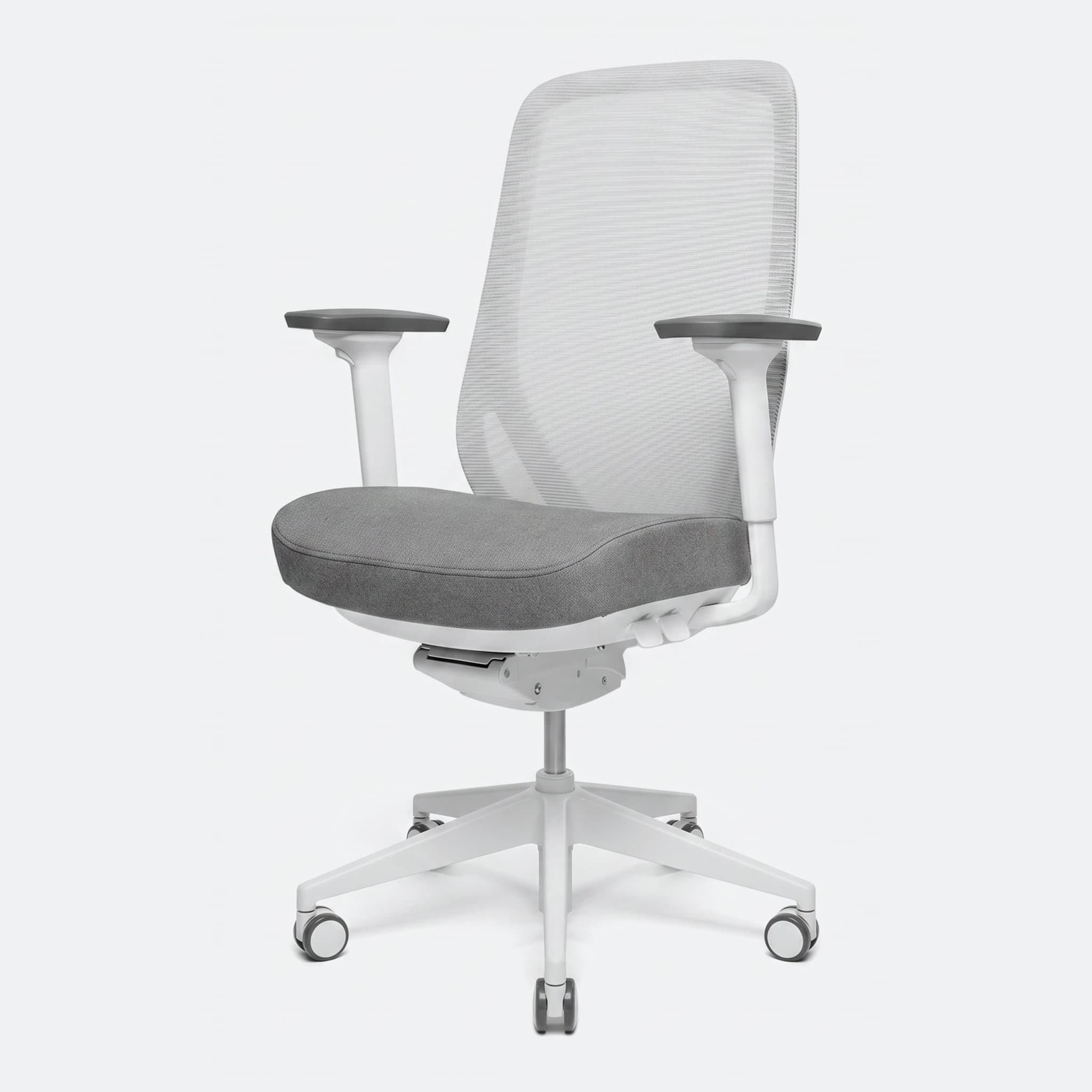 Ergonomische bureaustoel 'Ava' — Zonder hoofdsteun · Wit