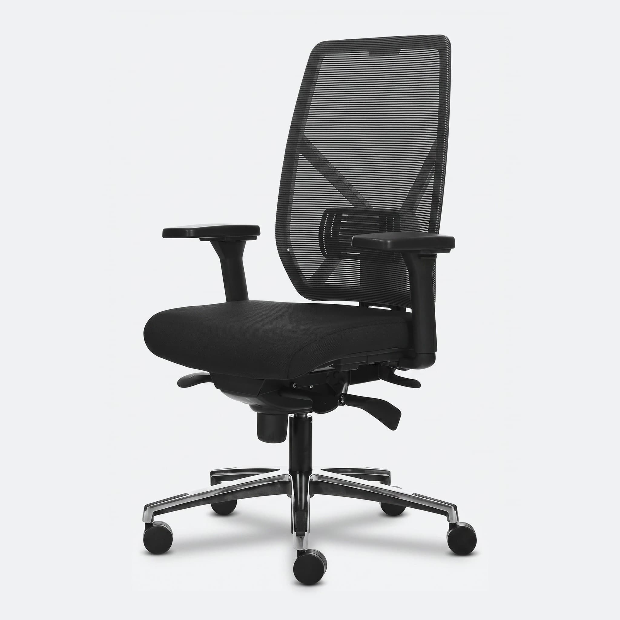 NPR Ergonomische bureaustoel 'Monaco' — Zwart