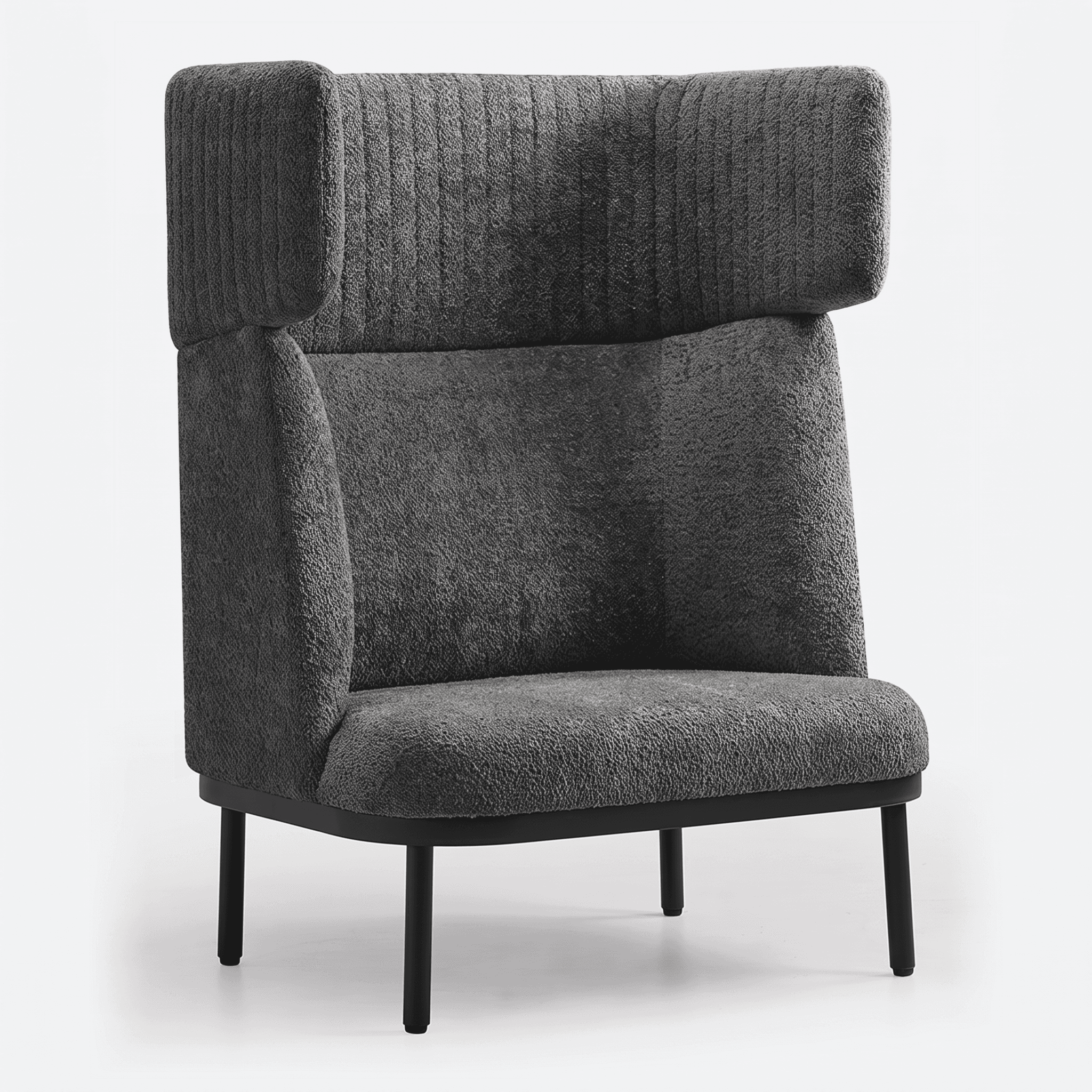 Akoestische loungefauteuil 'Silke' — Grijs