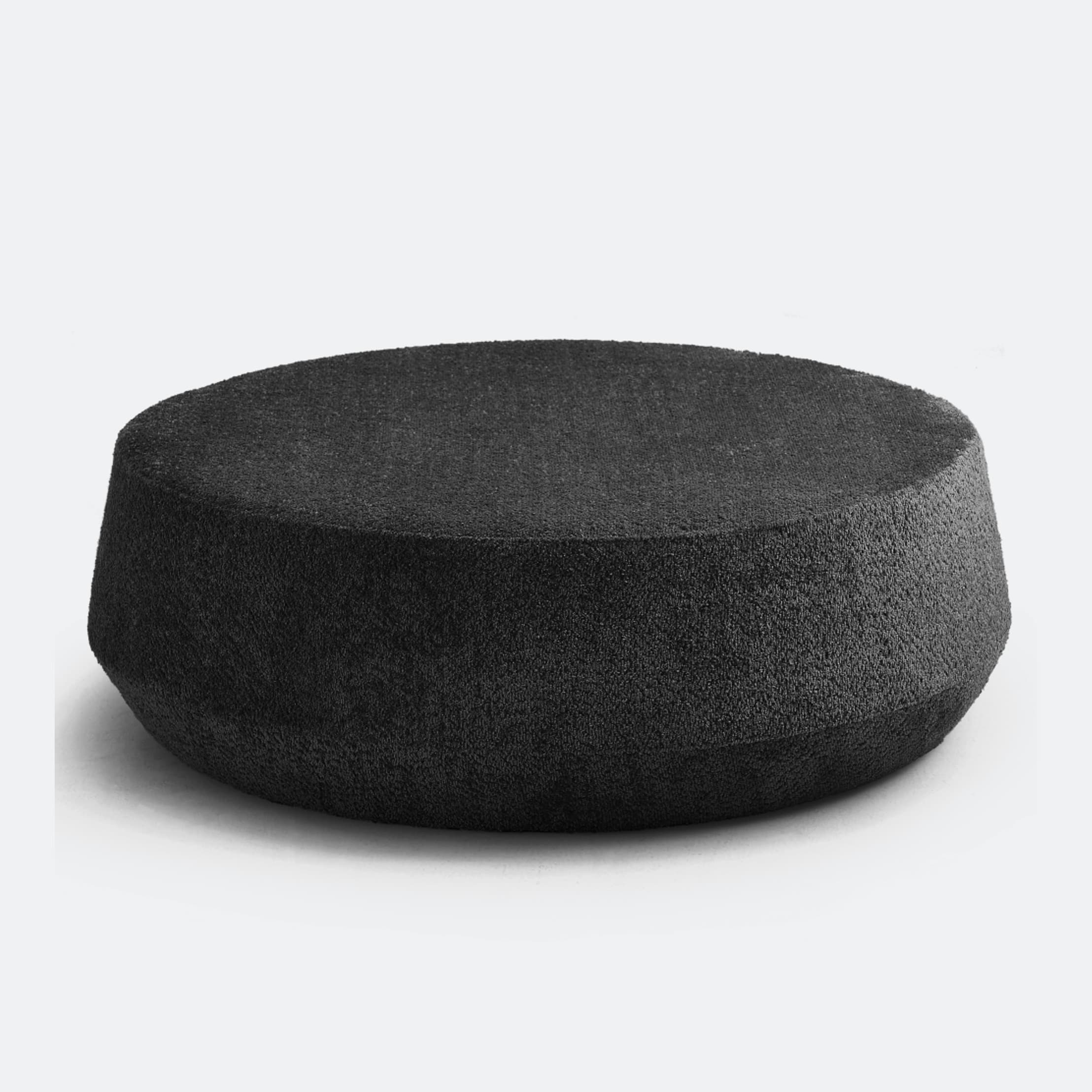 Loungepoef 'Puck' Groot – Zwart