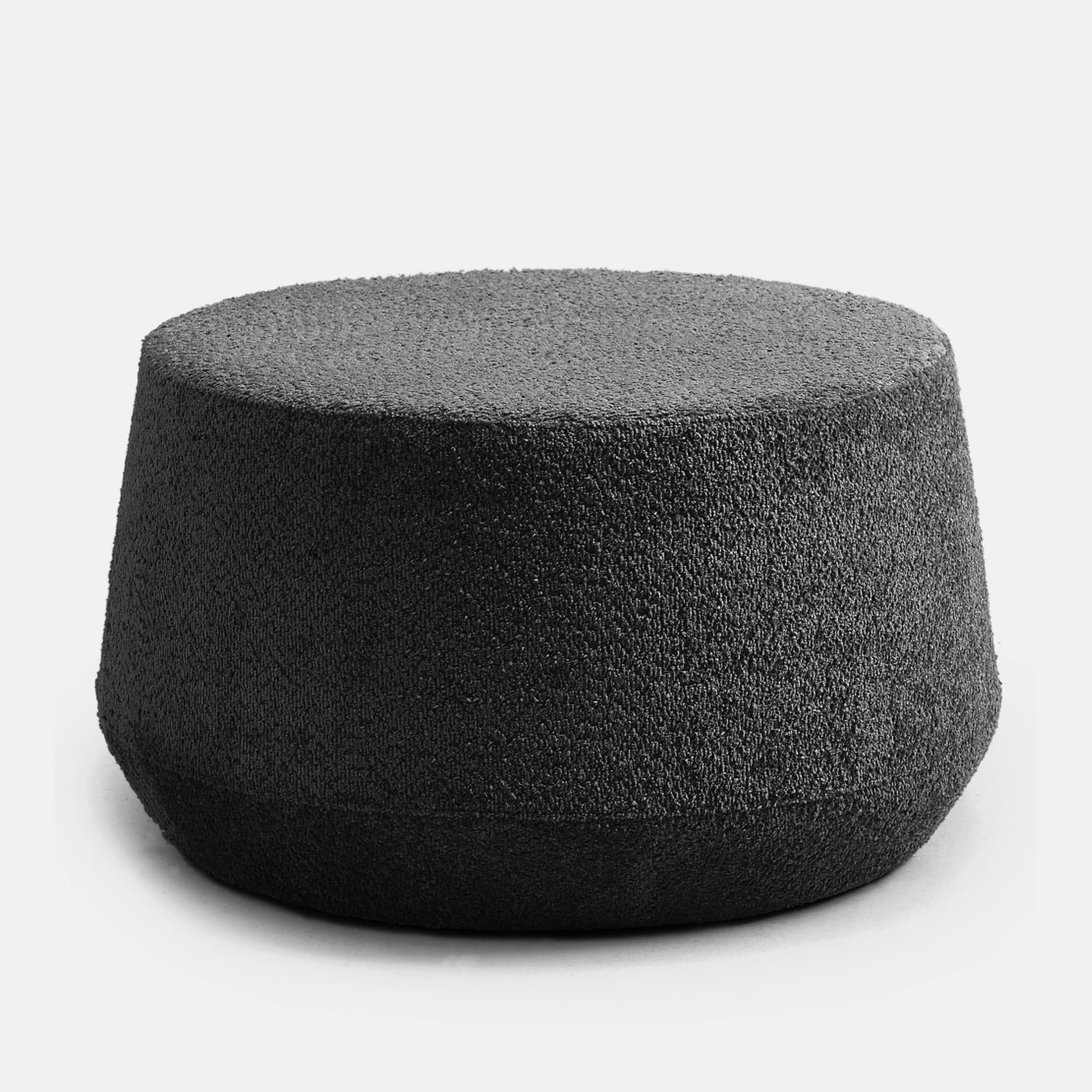 Loungepoef 'Puck' Middel – Zwart