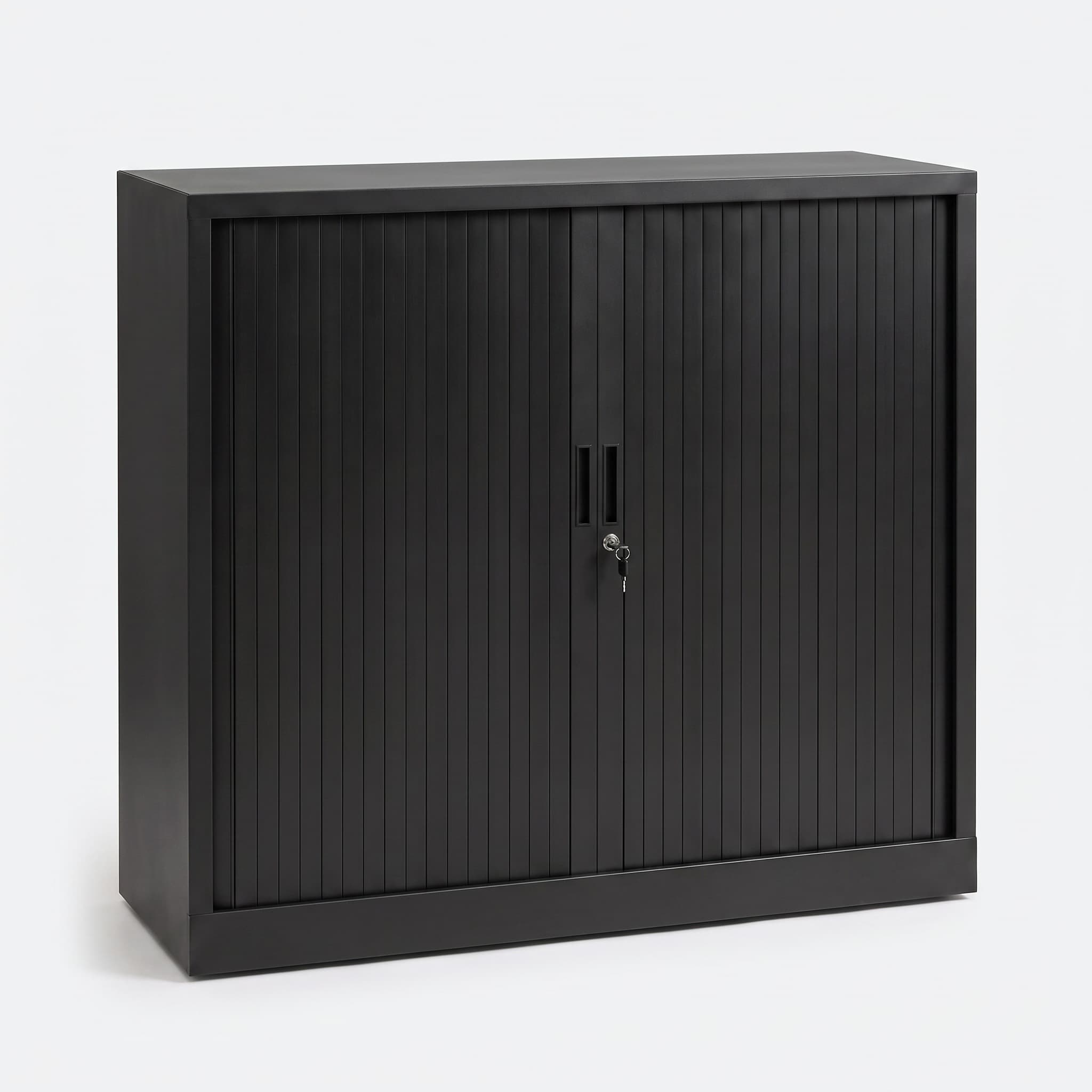 Roldeurkast Zwart 135 x 120 x 43 cm