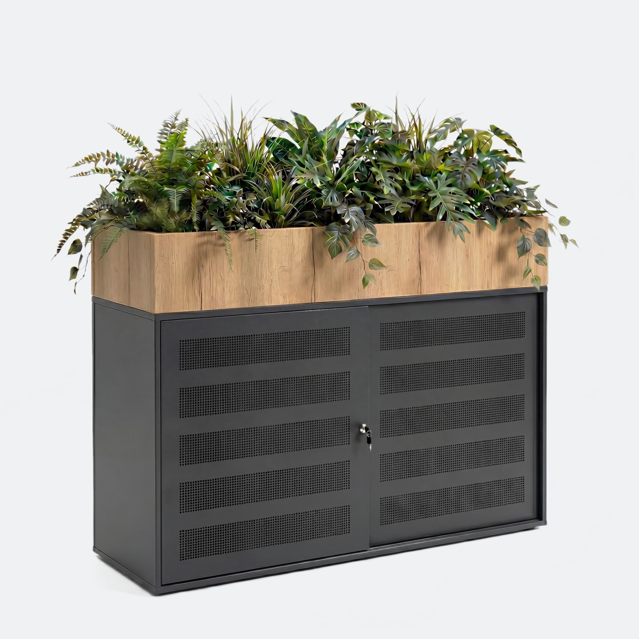 Schuifdeurkast — Met plantenbak