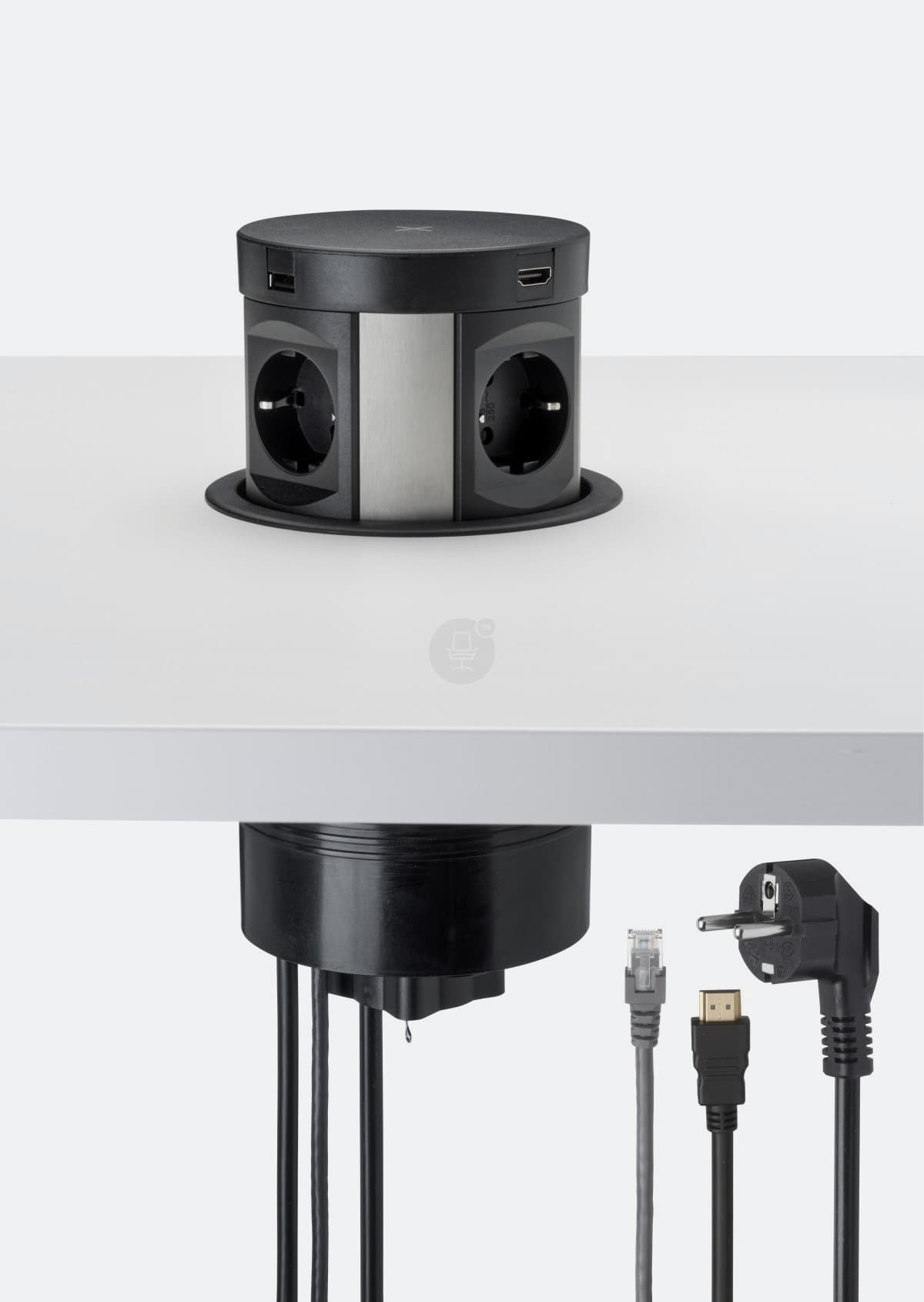 Pop-up inbouwunit Ø12 cm