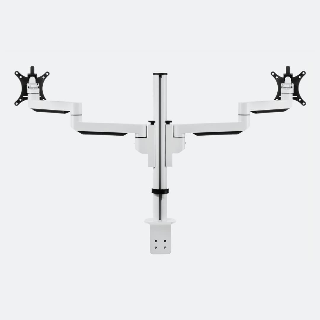 KSH Dubbele Monitorarm Deluxe Wit