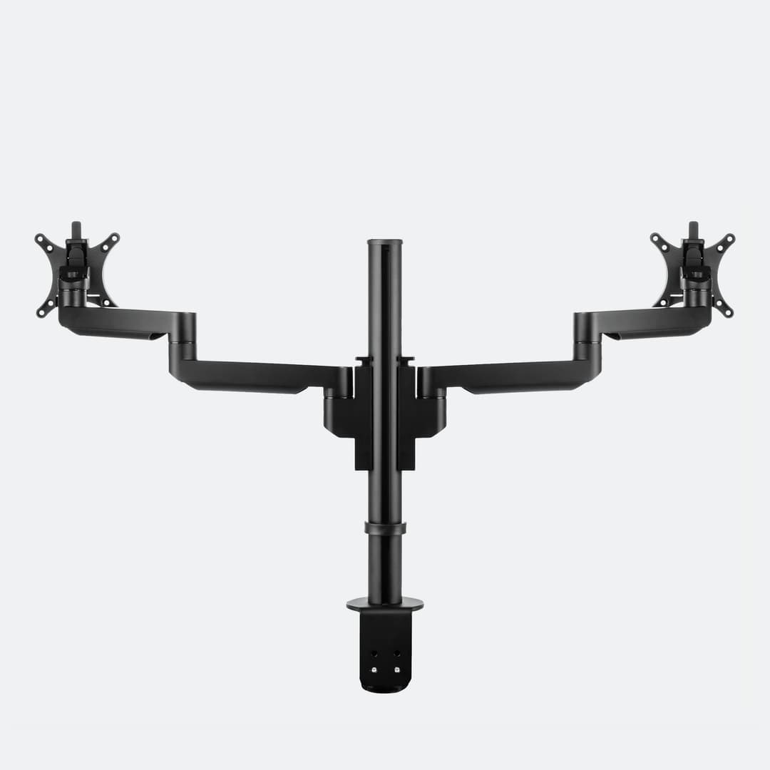 KSH Dubbele Monitorarm Deluxe Zwart