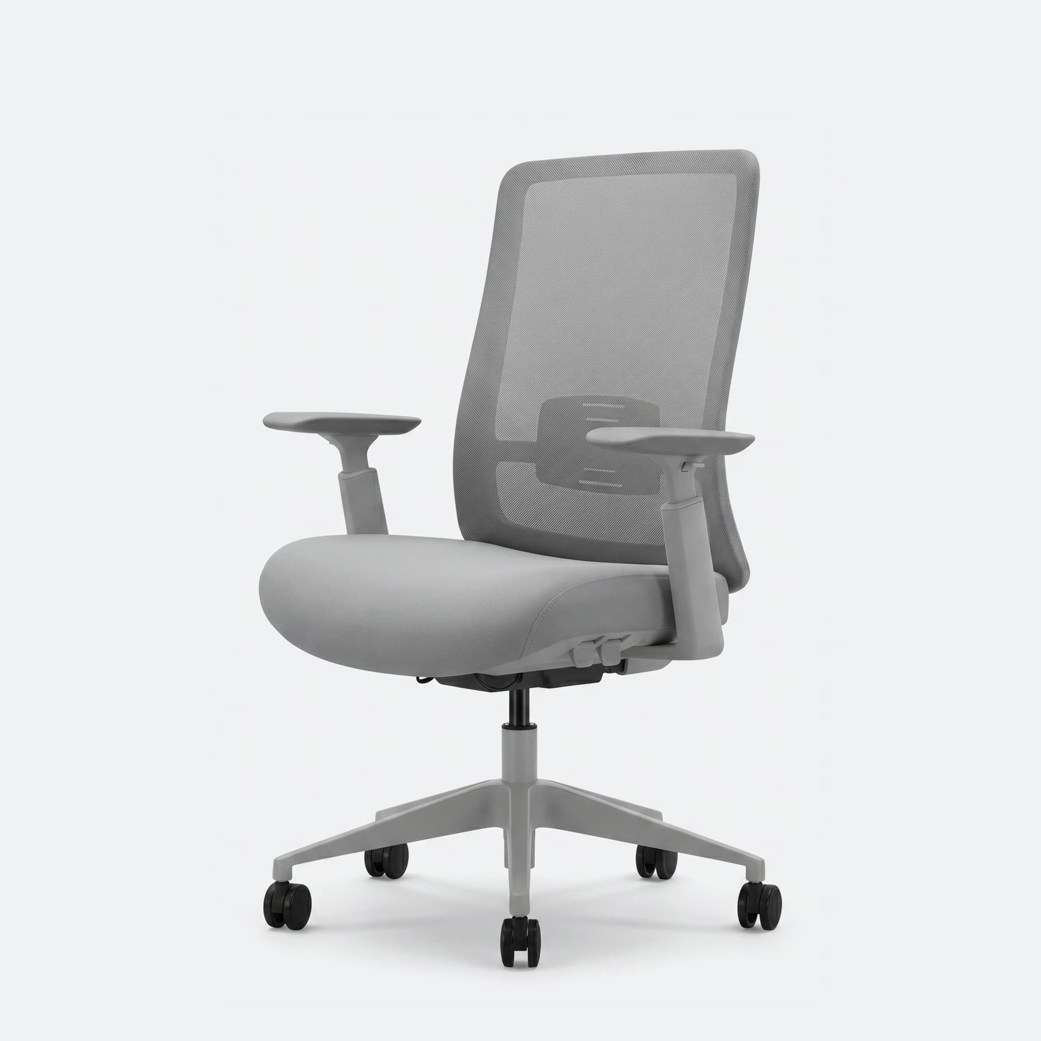 Ergonomische bureaustoel 'Bowie' — Zonder hoofdsteun · Grijs