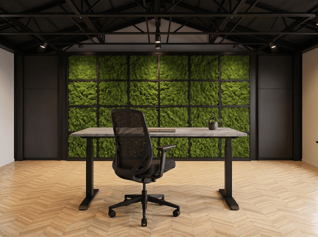 Verstelbaar Bureau Vamo T-poot 140x80cm Zwart Oxyd