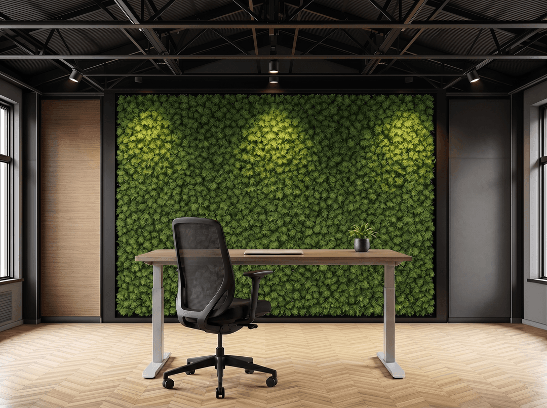 Verstelbaar Bureau Vamo T-poot 200x100cm Aluminium Bruin eiken