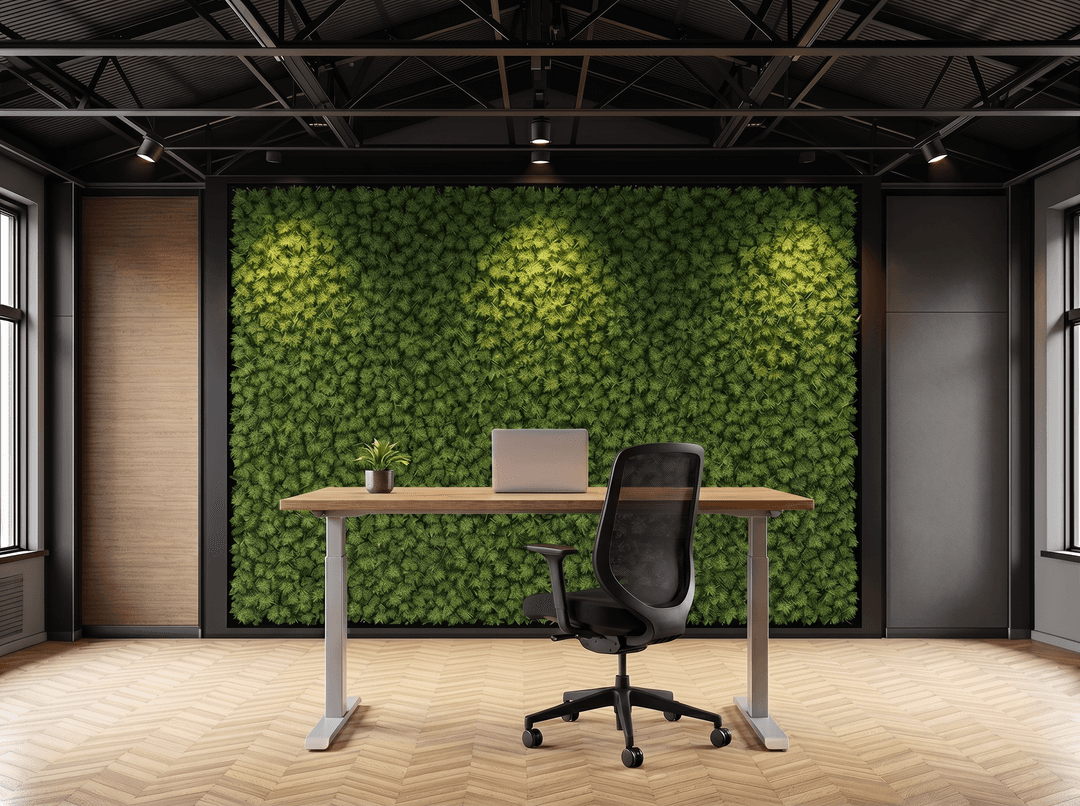 Verstelbaar Bureau Vamo T-poot 140x80cm Aluminium Natuur eiken